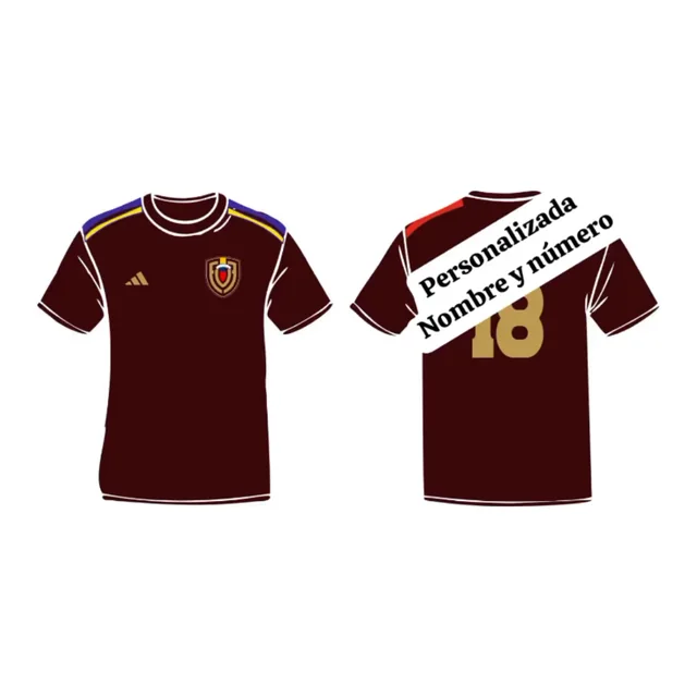 Camisa Vinotinto personalizada
